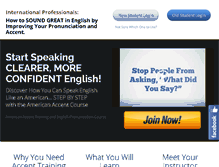 Tablet Screenshot of americanaccentcourse.com